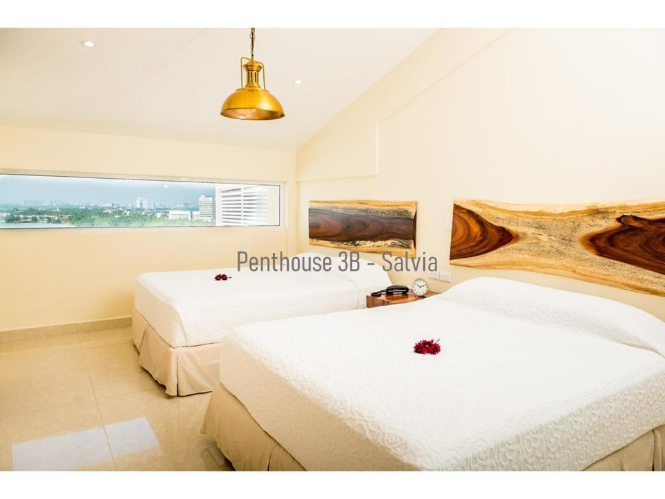 2 Story Oceanfront Penthouses On Cancun Beach! Esterno foto