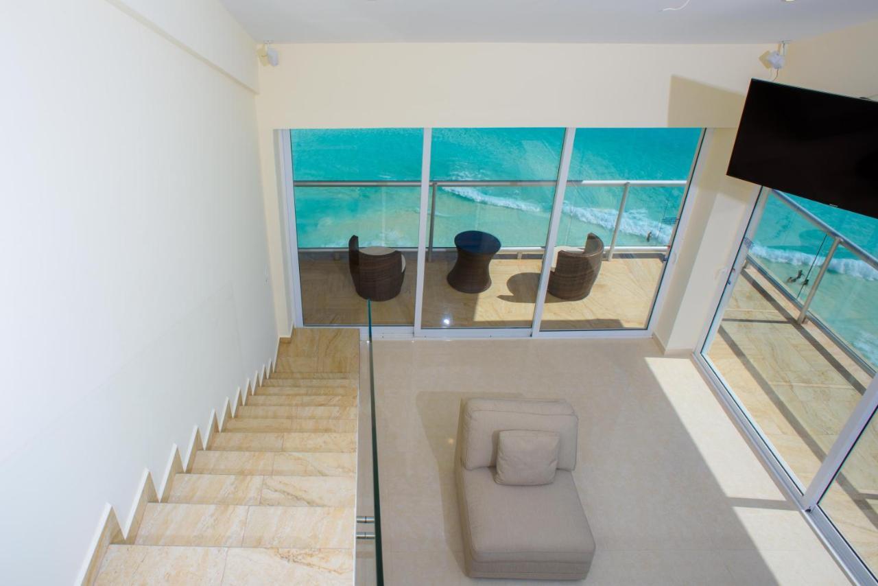 2 Story Oceanfront Penthouses On Cancun Beach! Esterno foto